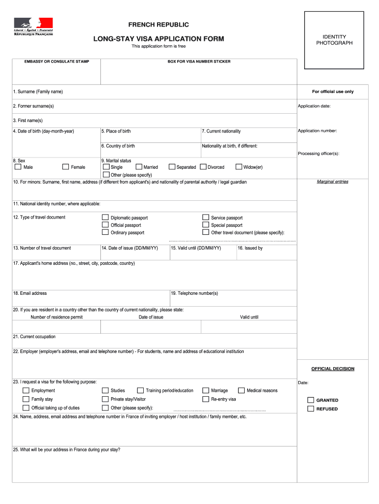 France Visa Checklist PDF Form Fill Out And Sign Printable PDF 