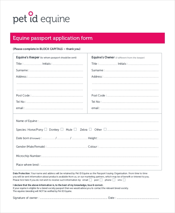 FREE 12 Sample Passport Application Forms In PDF MS Word Excel FREE 12 Sample Passport Application Forms In PDF MS Word Excel