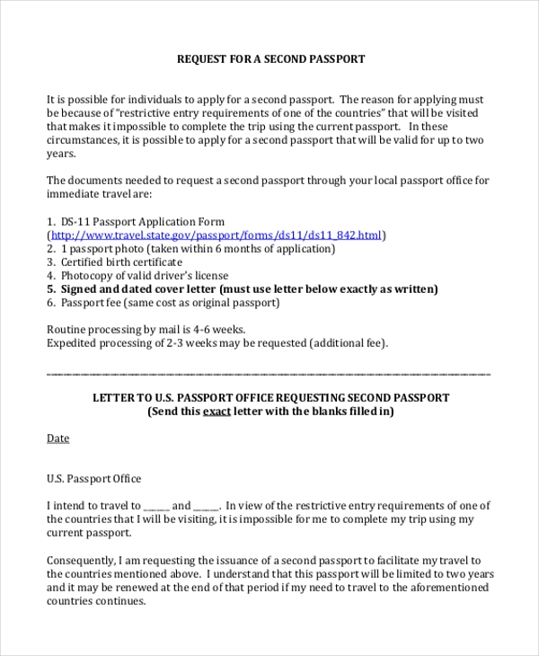 FREE 12 Sample Passport Application Forms In PDF MS Word Excel FREE 12 Sample Passport Application Forms In PDF MS Word Excel
