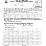 FREE 12 Sample Passport Application Forms In PDF MS Word Excel