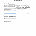 Free Florida Notary Acknowledgement Forms PDF Word