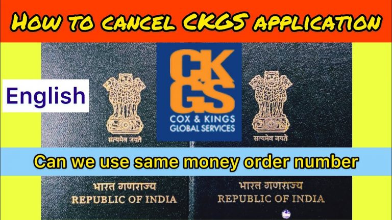 How To Cancel CKGS Application Indian Passport In USA Related