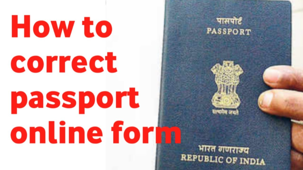 How To Edit Passport Online Form Before Fees Submission YouTube
