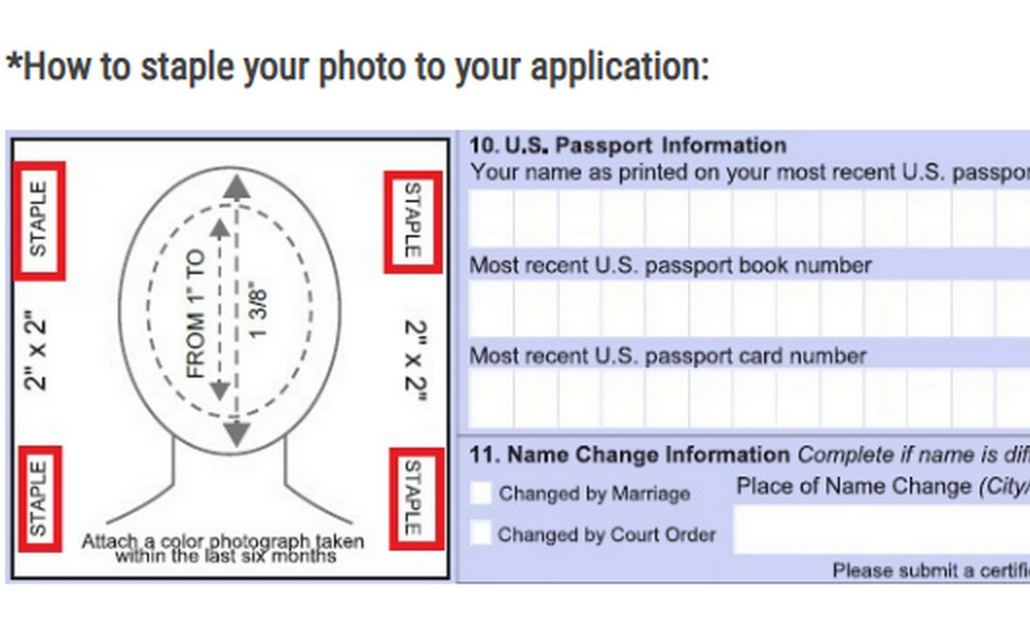 How To Staple Passport Photo Tips To Attach To Application