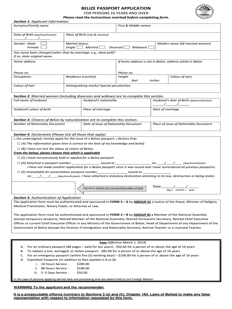 Ins Gov Bz Fill Out Sign Online DocHub