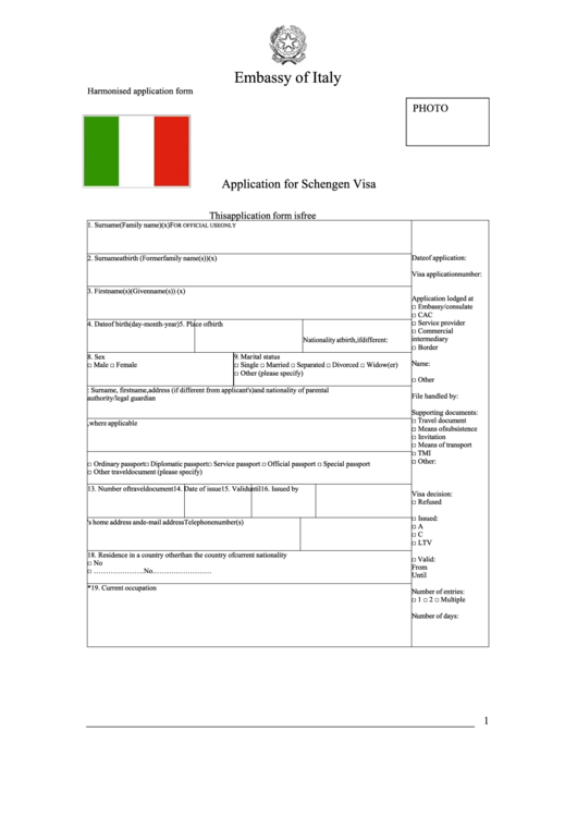 Italian Passport Application Form Brisbane United States Instructions 