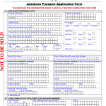 Jamaican Passport Application Form Fill And Sign Printable Template