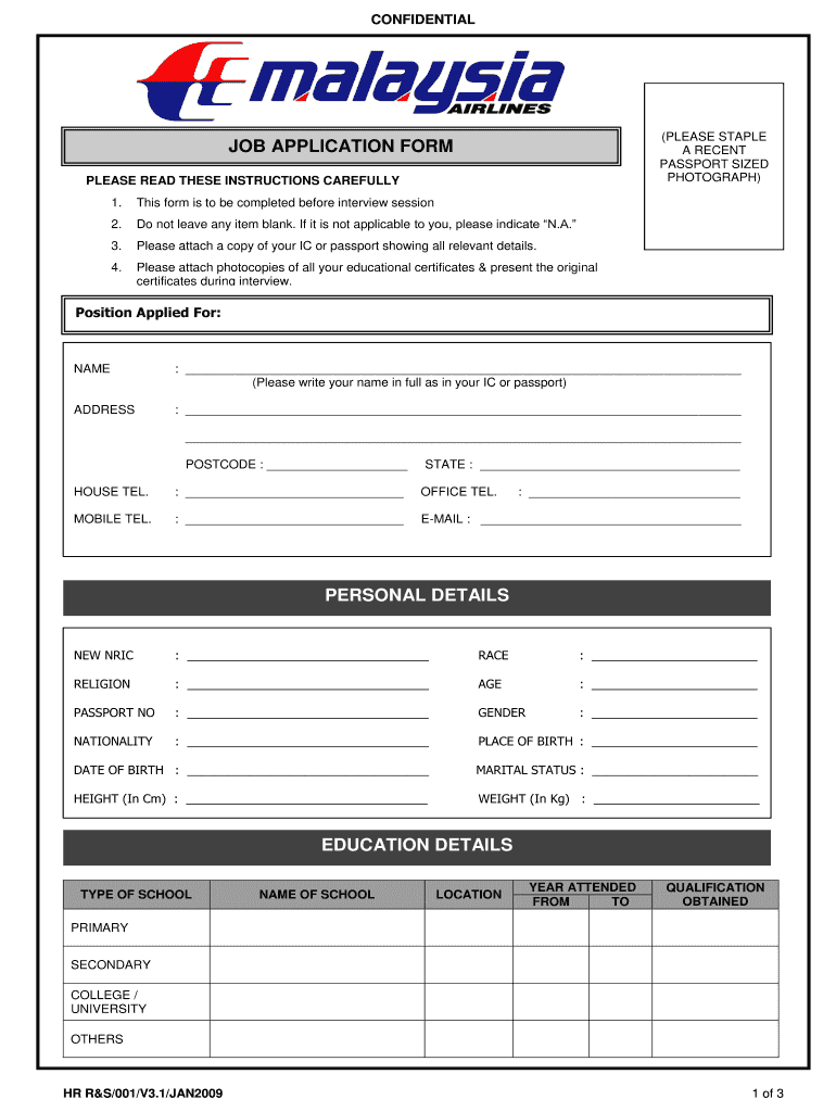 Leave Application Form Malaysia Fill Out And Sign Printable PDF 