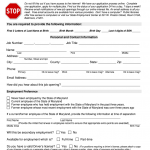 Maryland Unemployment Application Fill Out And Sign Printable PDF