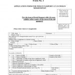 New Passport Application Form The Embassy Of India Fill And Sign