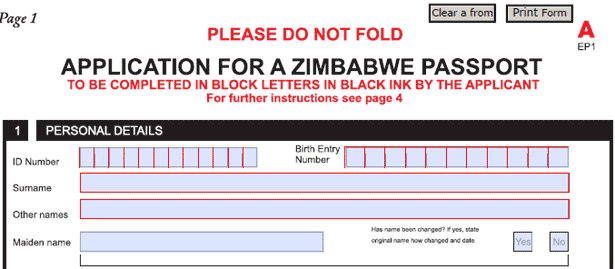 Now You Can Get The Zimbabwean Passport Form Online Techzim Now You Can Get The Zimbabwean Passport Form Online Techzim