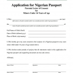 Parents Consent Letter For Nigerian Passport Fill Out Sign Online