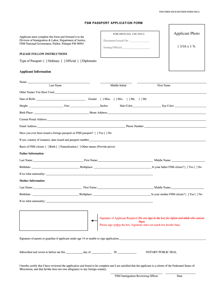 Passport Application Fill Out And Sign Printable PDF Template SignNow