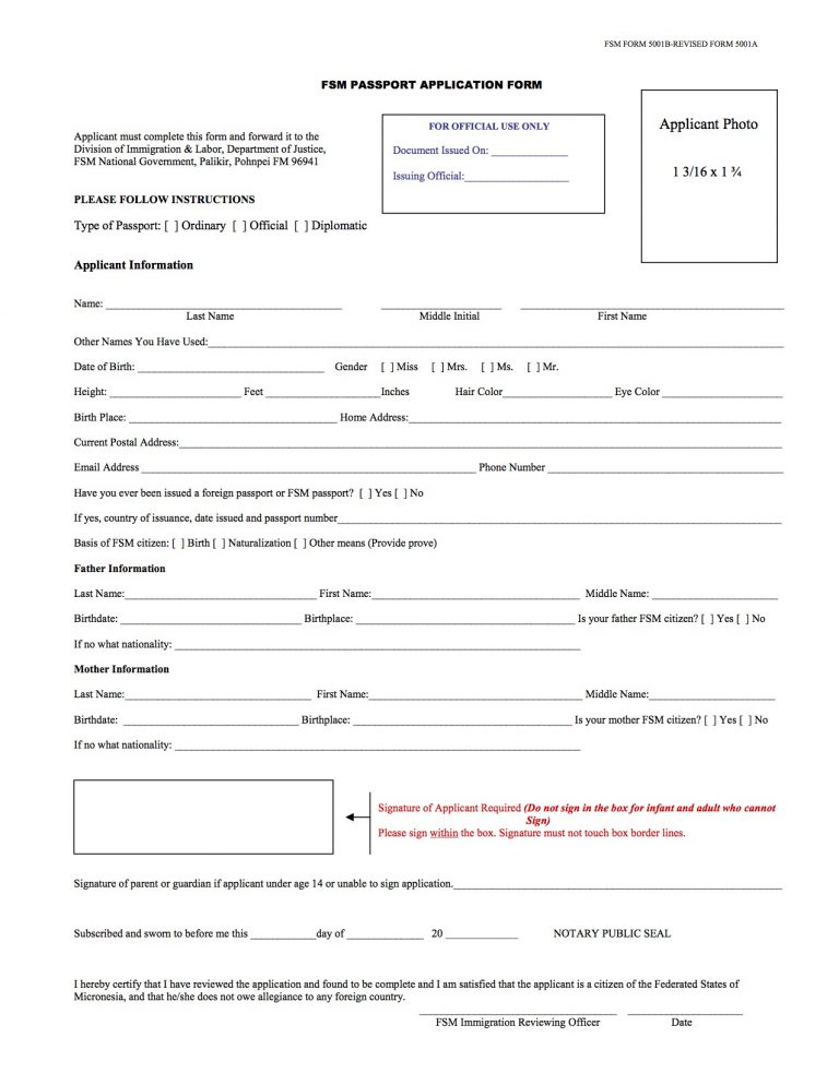 Passport Application Form Washington State Printable Form 2022