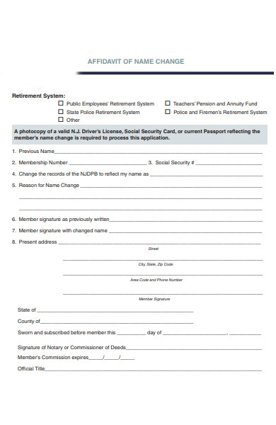 Passport Name Change Form ChangeForm