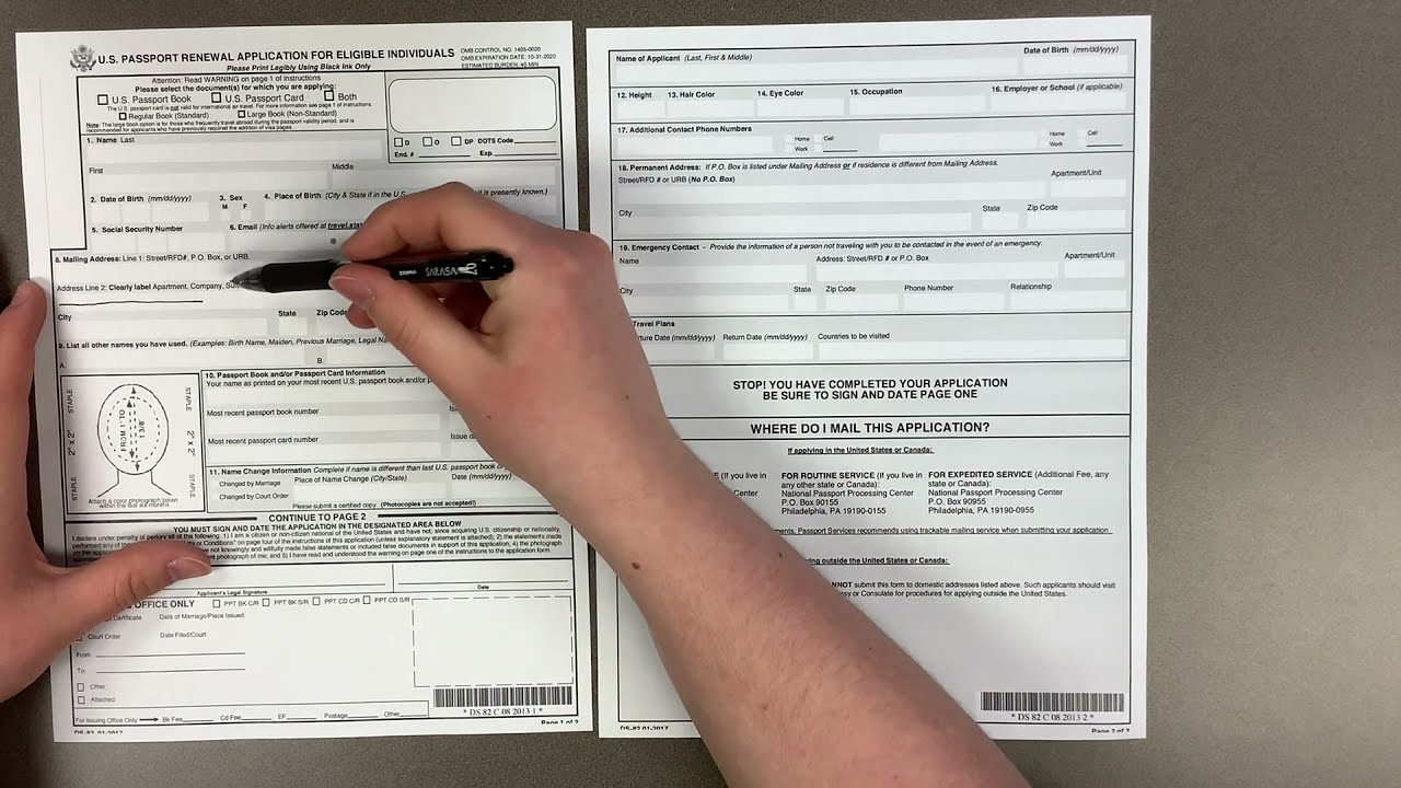 Passport Renewal How To Complete The Application Form 