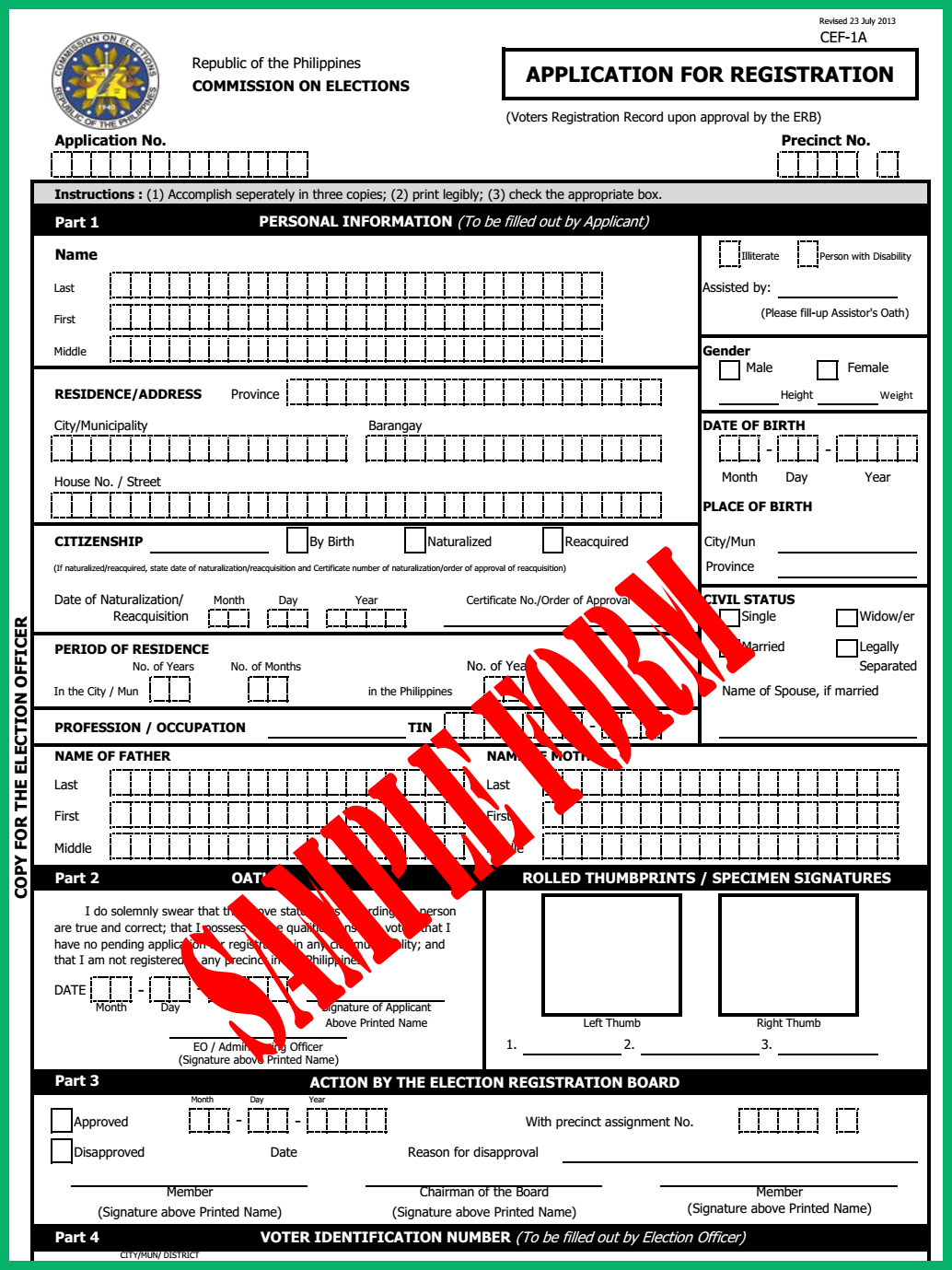 Philippine Embassy Vancouver Passport Renewal Application Form 