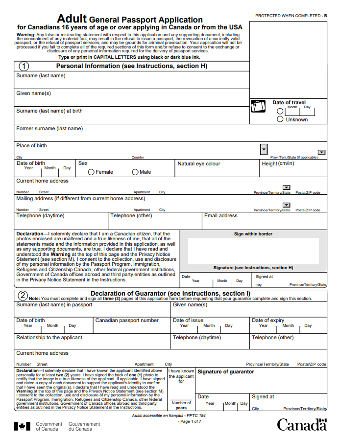 Pin On Fillable Passport Forms