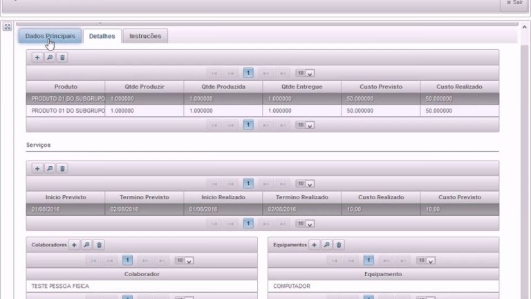 Projeto T2Ti ERP 2 0 Java WEB PCP Planejamento E Controle Da