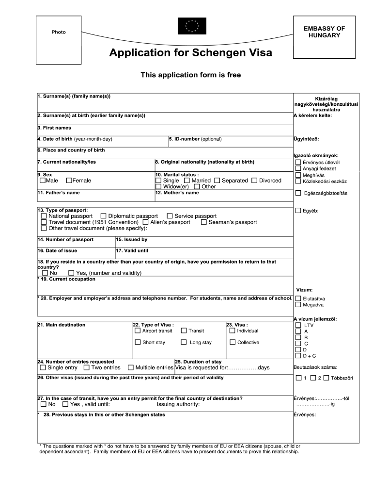 Sample Schengen Visa Application Form Filled Fill Out Sign Online 