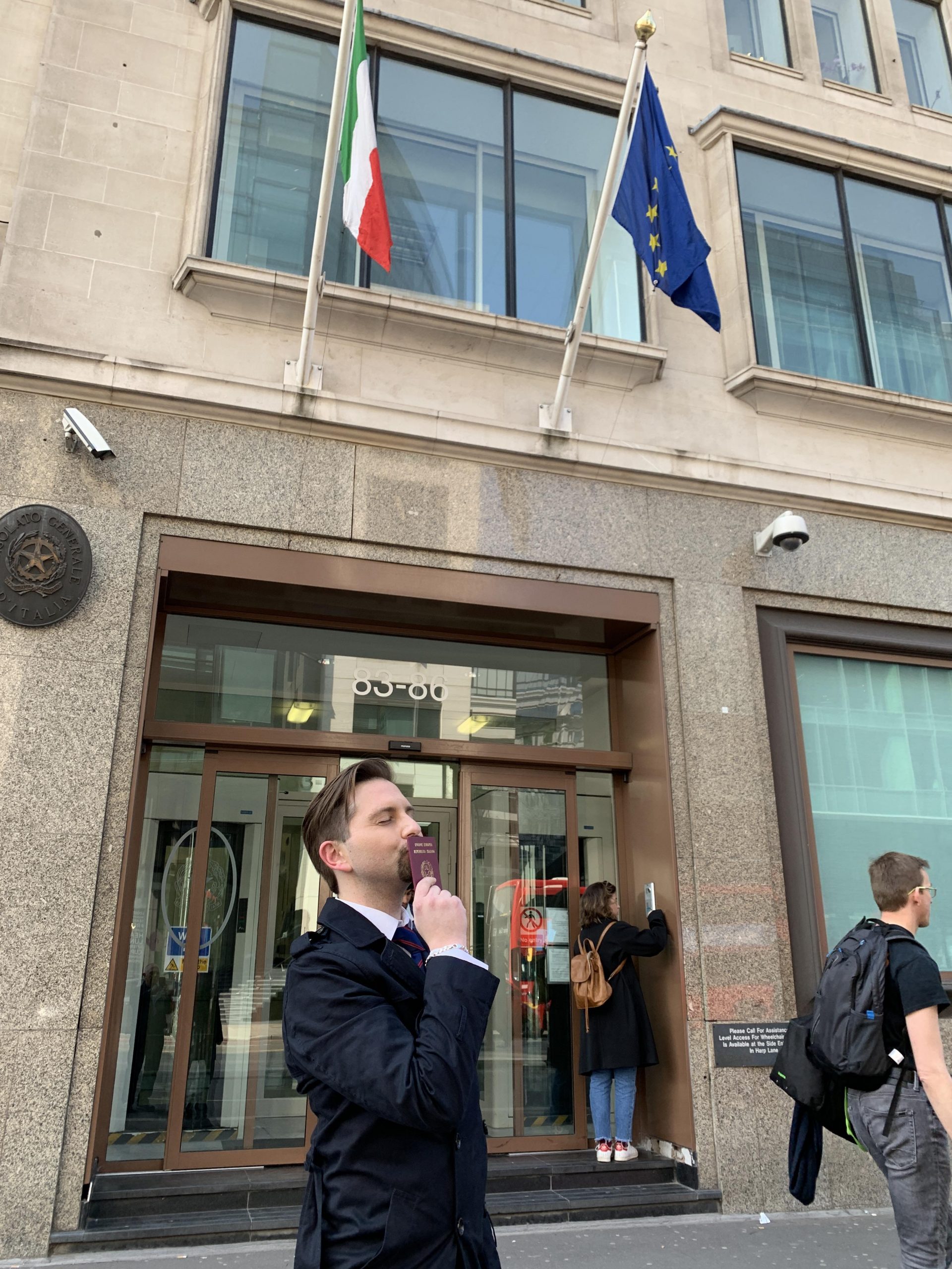 Today At The Italian Consulate London Receiving My Italian Passport 