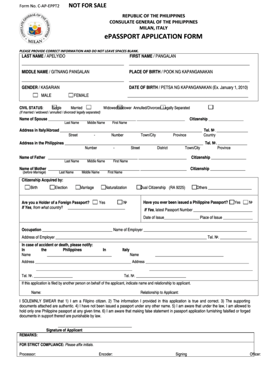 Top 6 Philippine Passport Renewal Form Templates Free To Download In Top 6 Philippine Passport Renewal Form Templates Free To Download In