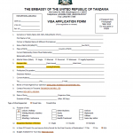 Us Embassy In Tanzania Visa Application Form United States Manuals